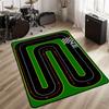 Toy Car City Play Mat Interactive Roadway Rug Educational Non Slip Floor Carpet for Kids Bedroom Playroom Decorative Game Mat