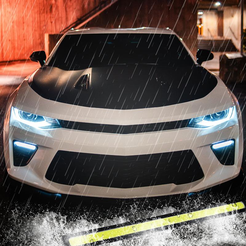 10PCS Universal Waterproof DRL LED Strip Light Bar COB Daytime Running Fog Lamp White Car Styling