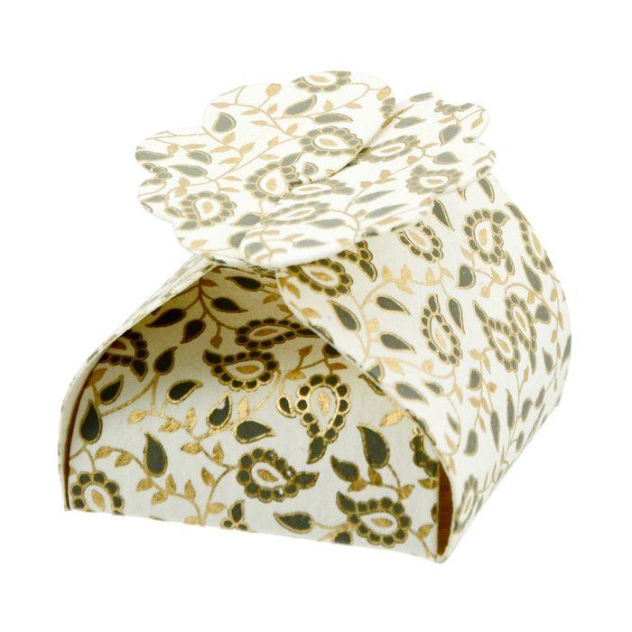Florets Taj 5-piece Paper Box White/Grey