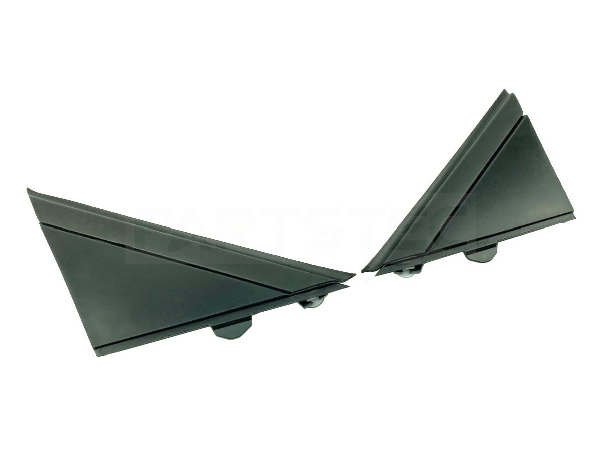 

MOTOR POWER FIAT Corner Plates of Matte Black for Fiat Abarth and 695 A-Pillar (Set 2) 500, 595, (Genuine Replacement/Aftermarket Parts) / 158-114 чёрный