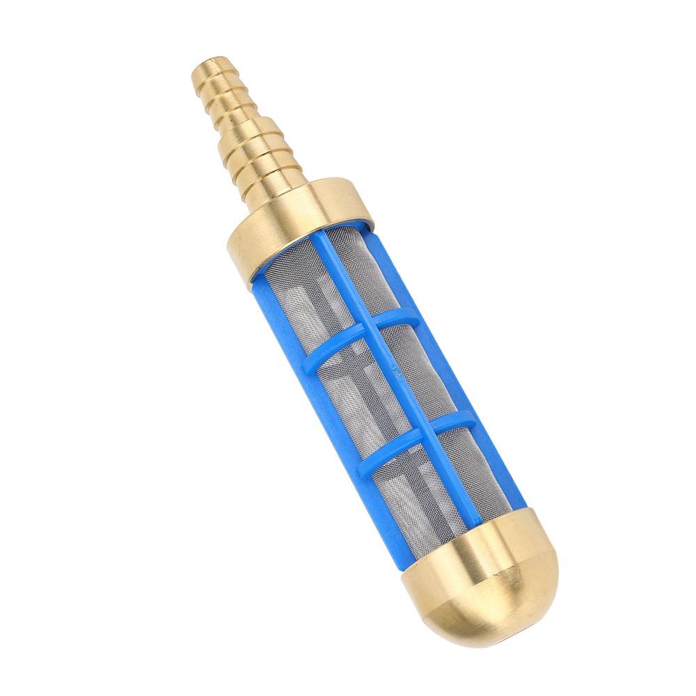 Brass and Stainless Steel Water Suction Strainer Blue and Yellow Pickup Filter