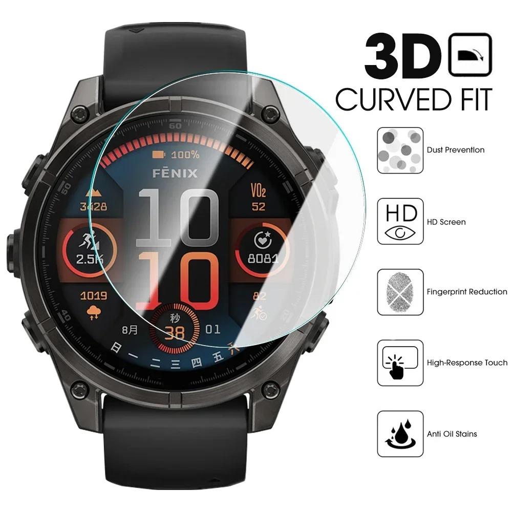 Vetro Temperato Schermo HD Per Garmin Fenix 8 7 Tactix 8 Quatix 8 Pellicola Protettiva in Vetro Forerunner 970 965 570 Venu 4 3 Active 6 5
