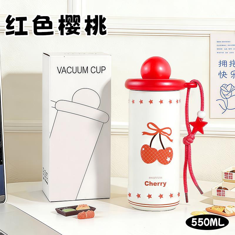 Mini Insulated Cup - Gift Water Cup for Girls with High Appearance Standards - Large Capacity, Portable with Handle Water Bottle