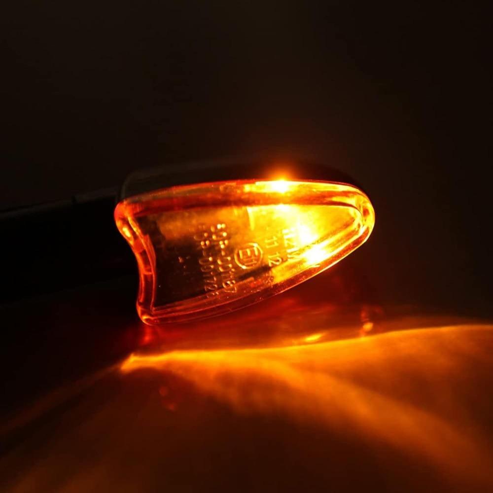 4PCS ABS Casing Turn Signal Indicator Light 8mm Interface Motorbike Indicator Lamp  For ATV