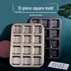 Plaque de cuisson antiadhésive 12 empreintes pour mini-pain et hamburger