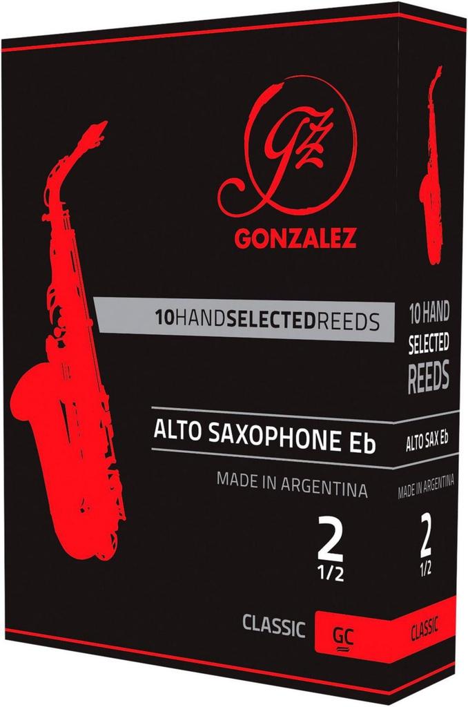 Gonzalez Reeds "Classic" Model Alto Saxophone Reeds (3-12 inches)