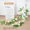 Artificial Rose Flower Vine for Indoor Decoration: Ceiling Hanging & Living Room Decor