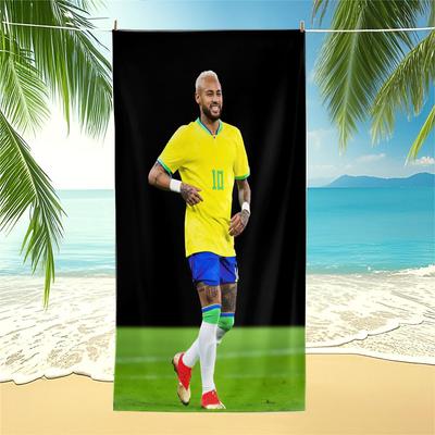 Blonde Athlete Uniform Print Beach Towel Pool Towel Camping Towel Bath Towel Blanket Sports Lover Outdoor Leisure Towel