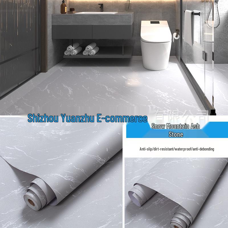Adesivo da Pavimento Moderno Minimalista Autoadesivo per Bagno, WC e Cucina
