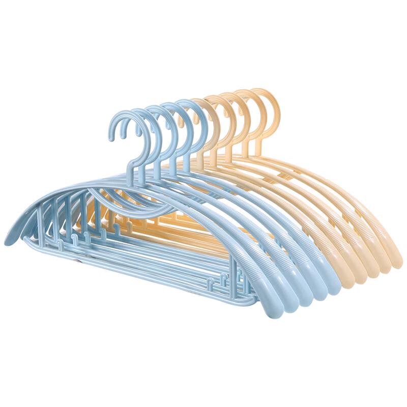 Meiliya Plastic Round Shoulder Non-Slip Hangers