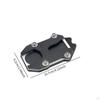Motorcycle Kickstand Pad Enlarger Support Plate Enlarged Base Easily Install Accessories