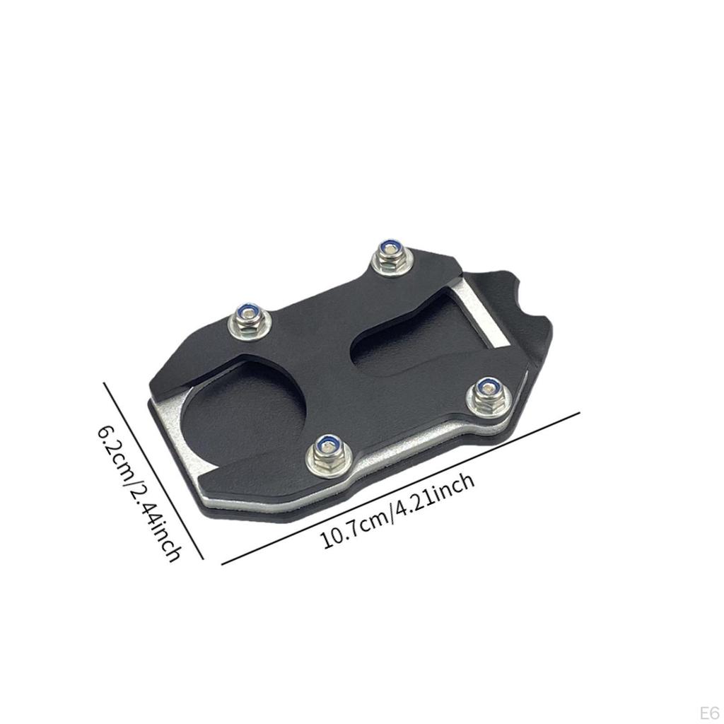 Motorcycle Kickstand Pad Enlarger Support Plate Enlarged Base Easily Install Accessories