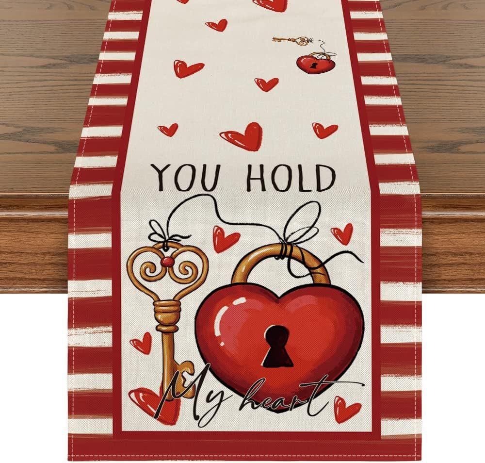 Desktop Ornaments Love Table Flag Tablecloth 33*183cm Table Runner For Festive Atmosphere Event Decoration Valentine's Day Party