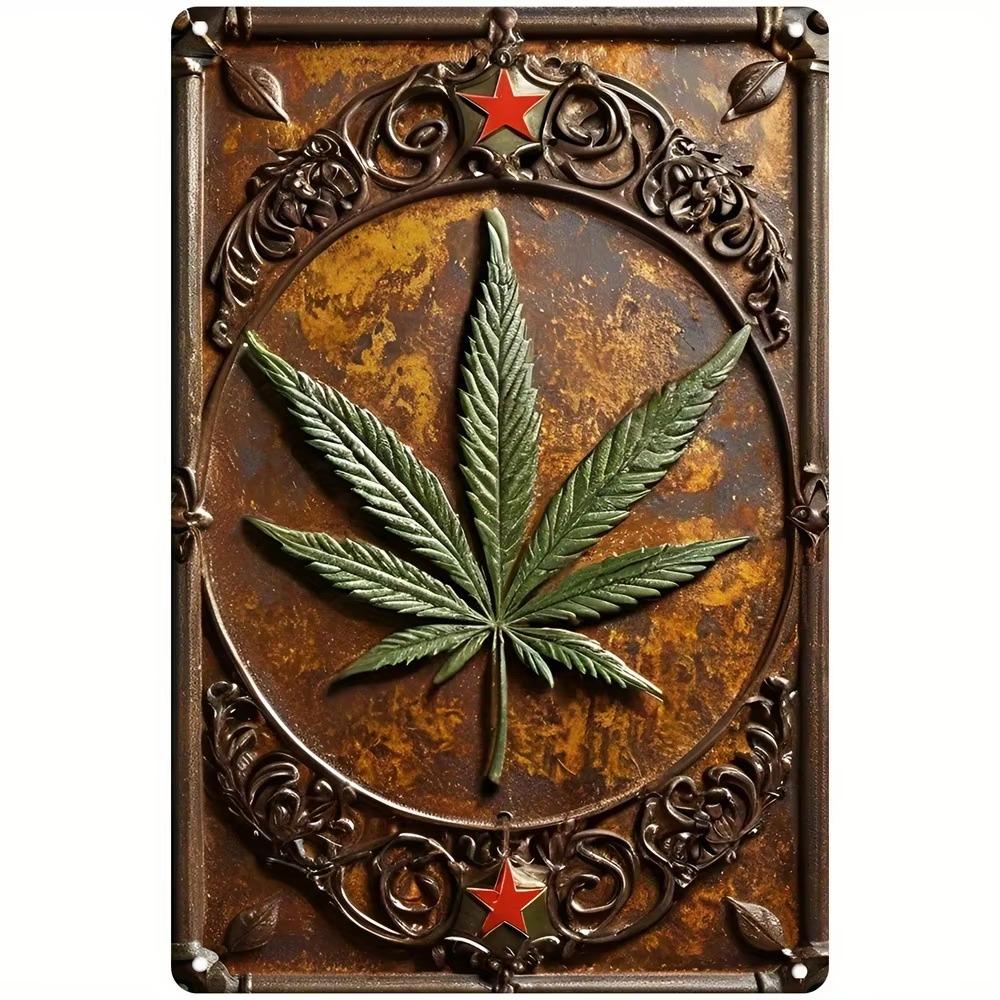Retro Aluminum Tinplate Paintings, Coffee Shop License Plates, Round - Shaped Rural - Style Decorations for Bar Walls
