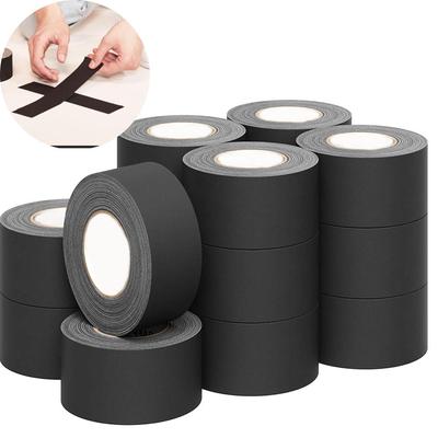White/Black Gaffers Tape Residue-Free Matte Gaffer Tape Non-Reflective Easy Tear Floor Tape for Electrical Cord Stage Photograph