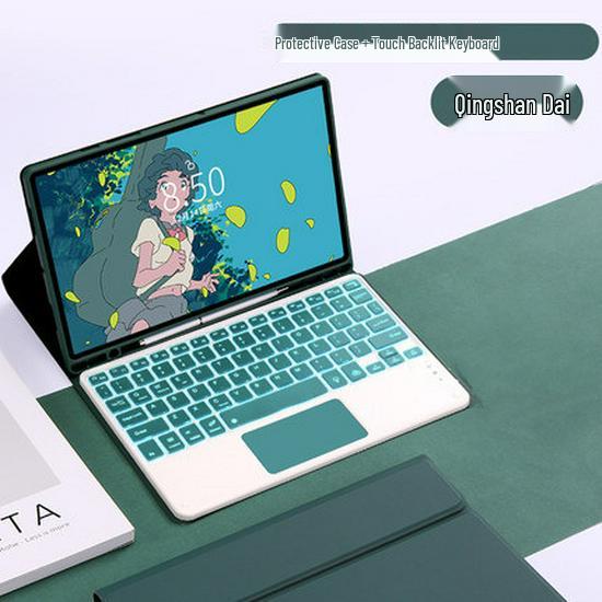 Samsung A9+ Tablet Case with Bluetooth Keyboard for 2025 A11+ Model