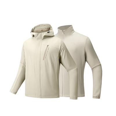 Outdoor Series Soft Shell Letter Comfortable Simple Warm Sports Casual Three-In-One Hooded Jacket Men Jackets 952546611-1