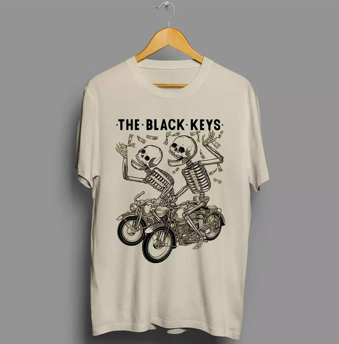 Men s and Women s T-shirts The Black Keys Band Skeleton GIft For Halloween T Shirt S-5XL XXXXL