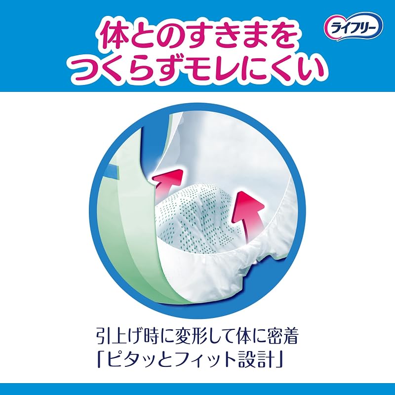 Lifree [Disposable Pants Urine Absorption Pads] Secure and Non-Slip Pads for Long-Lasting Use, 3-Time Absorption, 42 Pads, Adult Diapers