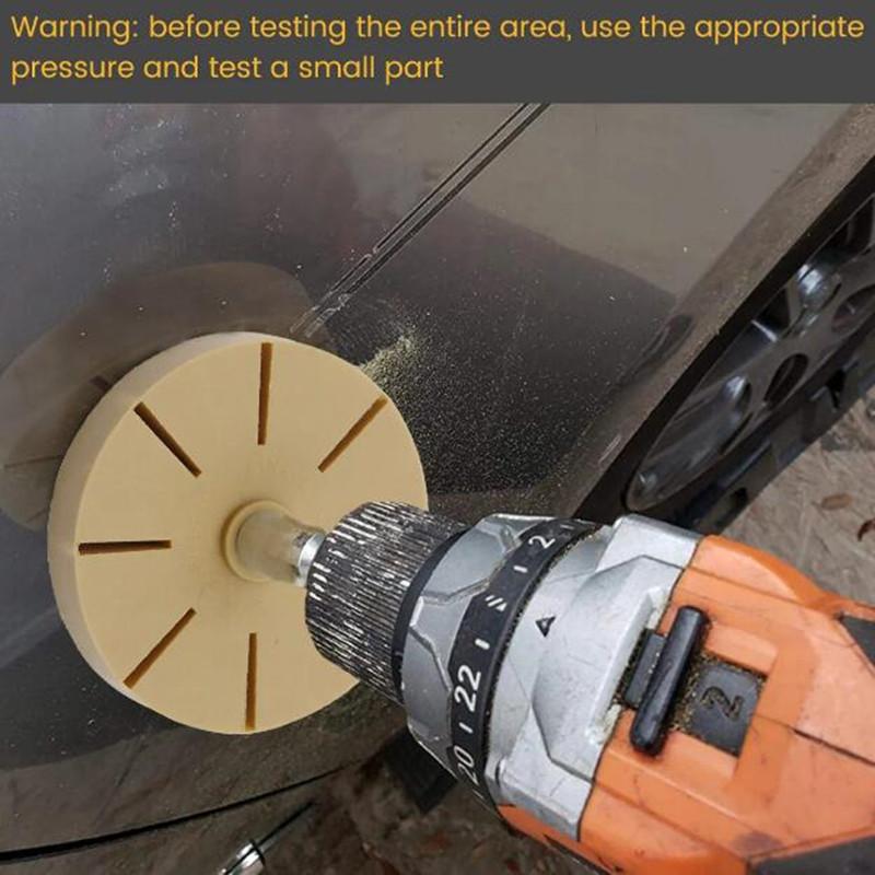 3.5inch Decal Eraser Wheel Soft Rubber Pin Stripe Removal Tool Car Sticker Film Glue Remover Durable Car Adhesive Removal Tool