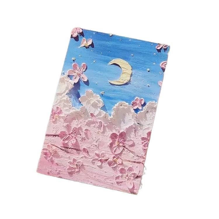 Hand-Drawn Style Oil Painting Postcard: Festival Illustration Healing Birthday Card