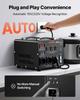 Transformador Convertidor de Voltaje Automático, 5000VA, Transformador de Potencia Elevador/Reductor de Servicio Pesado, 110V a 220V y 220V a 110V, con 3 Tomas de EE. UU., 3 Tomas de UE,