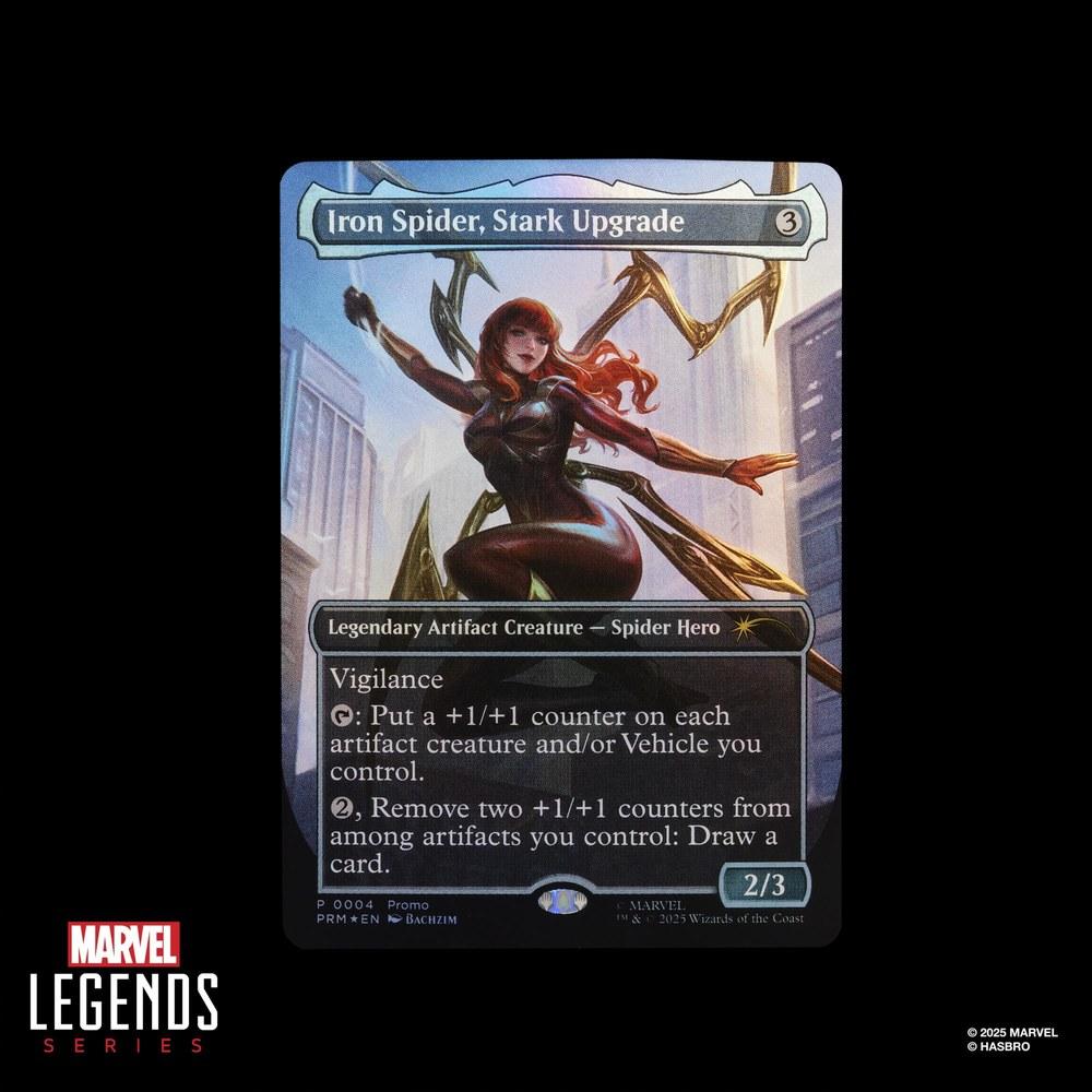 Hasbro Marvel Legends Series Magic The Gathering Mary Jane Watson Iron Spider Action Figure 15 Cm Limited Foil Edition Collection Card G0639