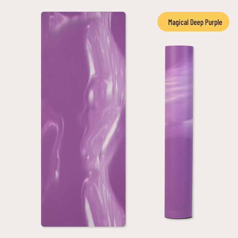 

Нескользящий матовый коврик для йоги из ПУ резины с волнообразным рисунком для домашних фитнес-тренировок и танцев 183*68*0.5cm Mat Only