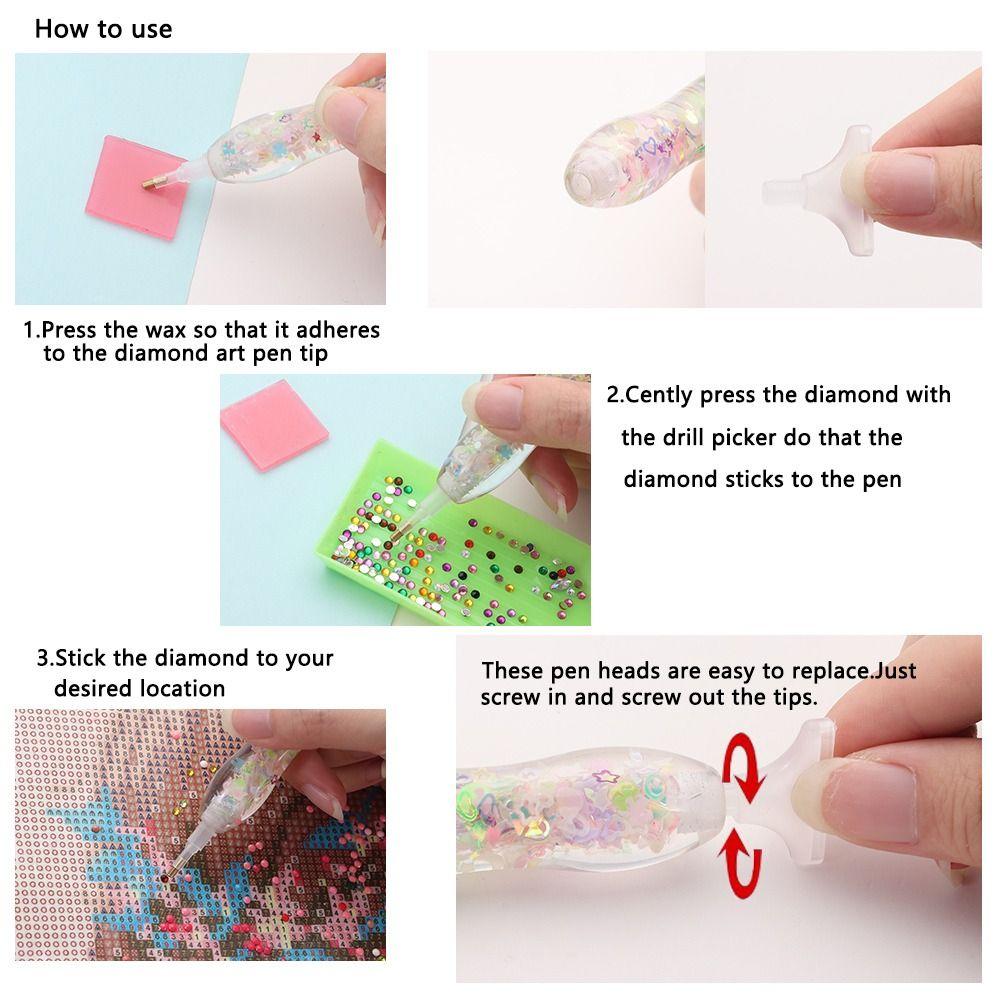 

Поради Аксесуари для малювання алмазами Вишивка хрестиком Ручка з люмінесцентною точкою Ручки для малювання алмазами Pink-A