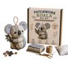 DIY Animal Sewing Crafts Set DIY Patchwork Animal Kits for Adults Beginner Precuts Florals Fabric Sewing Set