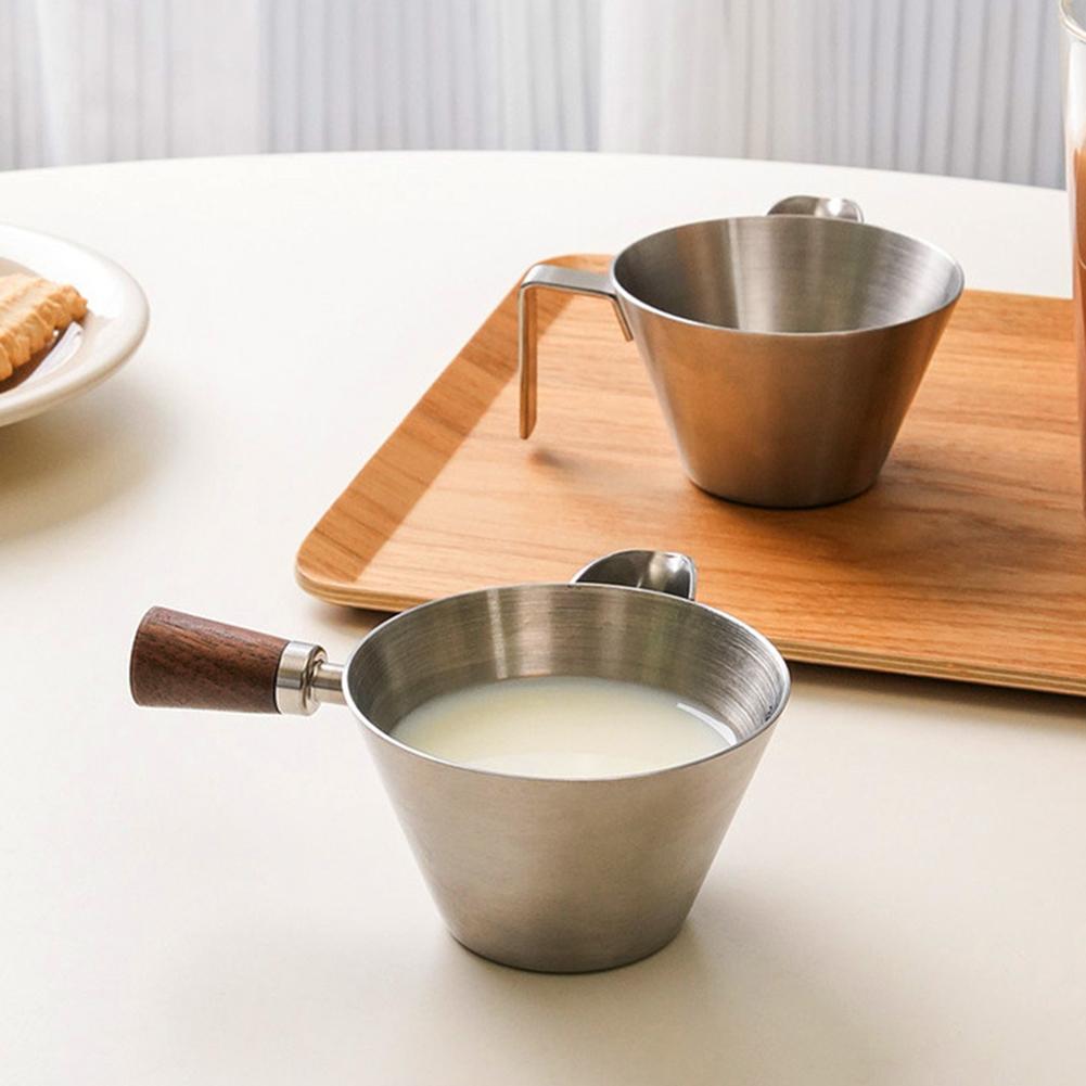 304 Stainless Steel Coffee Scoop Cup With Measurement Lines For Precise Pouring And Cooking Accessories Silver