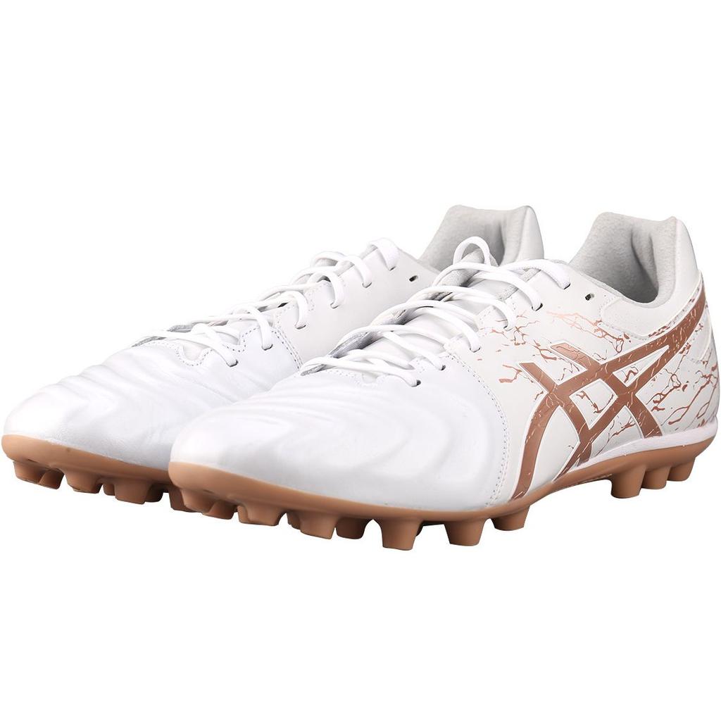Asics Ds Light Round Toe Lace-Up Training Competition Ag (Rubber Short Stud) Artificial Turf Shock Absorption Soccer Shoes 1103A032-103