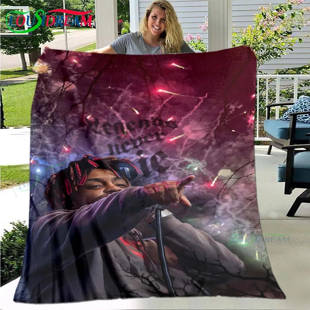 Mode Hip-Hop-Sänger J-Juice WRLD Flanell Decke für Erwachsene und Kinder Sofa Bett Dekoration Decke Tragbare Decke Geschenk