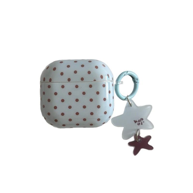 Ins Solid Color Polka Dots for Apple AirPods Pro 1 Generation Protective Case Pro1 Bluetooth Headset Case AirPods 1