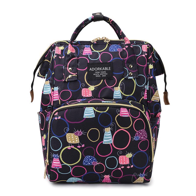Trendy Large-Capacity Mommy and Baby Travel Backpack