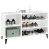 VidaXL Armoire à chaussure Blanc brillant 102x36x60 cm Bois ingénierie 819750