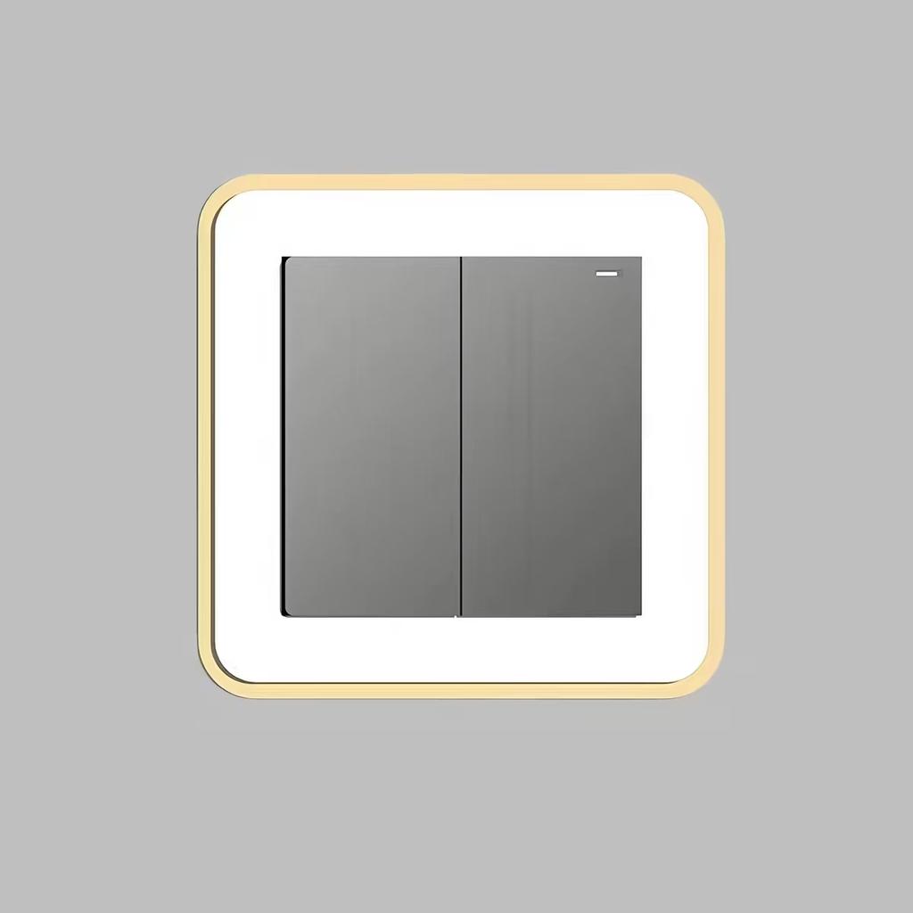 Modern Light Switch Sticker Acrylic Dustproof Switch Outlet Protective Cover Switch Wall Sticker For Living Room Home Decor