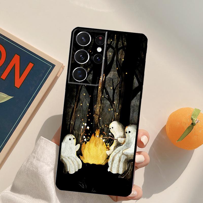 Cute Ghost Phone Case For Samsung Galaxy S23 S26 Ultra S20 S21 S22 S24 S25 S10 Plus S25 FE Back Cover