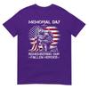 Memorial Day Remembering Our Fallen Heroes Patriotic Us Flag TShirt