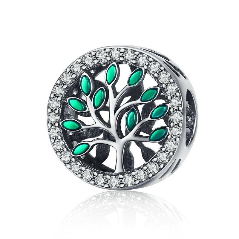 WOSTU Daisy Flower Series Charms 925 Silver Spacer Beads Dangle Charms Fit Bracelets DIY Jewelry