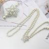 Party Decorative Jewelry Waist Strap Trouser Dress Belts Elegant Pearl Belt Thin Chain Waistband
