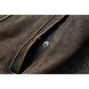 Chinesische Größe Vintage Männer Lederjacke dick 100% echtes Rindsleder Bikerjacke Slim Fit Männer Motorradmantel Herbst asiatische Größe S-5XL M419