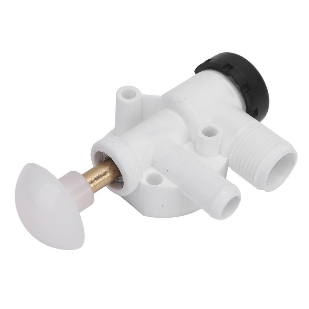 385314349 Camper Toilet Valve Kit ABS Plastic Pedal Flush Valve RV Water Valve Kit  Camper Toilet