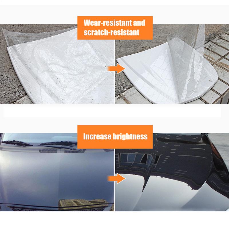 50x200cm Folie Protectoare Transparentă pentru Mașină cu 3 Straturi PPF Folie Protecție Vopsea Auto Anti-Zgârieturi Rezistentă la UV PVC