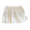 Transparent Safety Skirt Petticoat Embroidery Flower Mesh Underskirt Slips Dress  Female