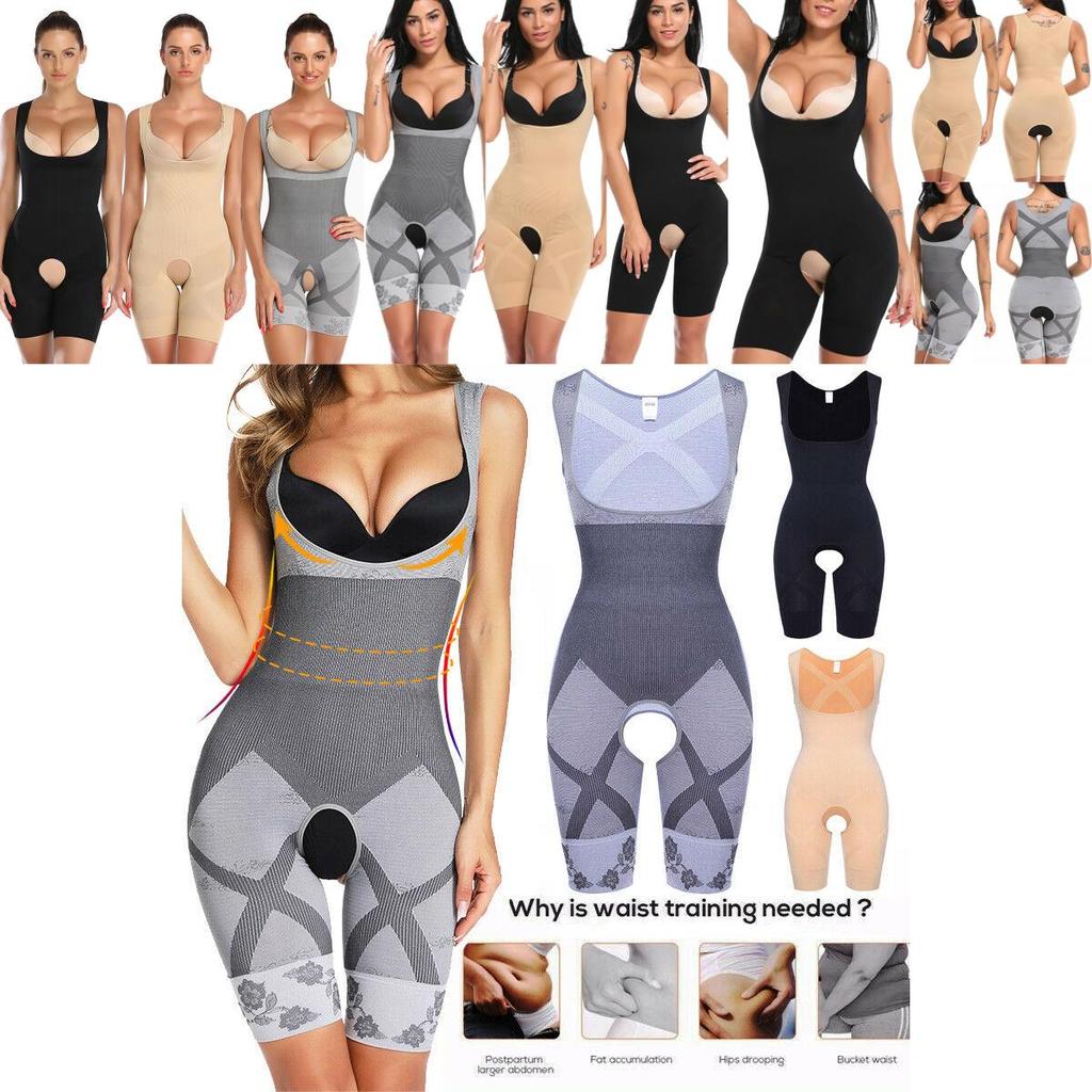 Comfortable Women Full Body Shaper Compression Bodysuit With Firm Control And Slimming Features