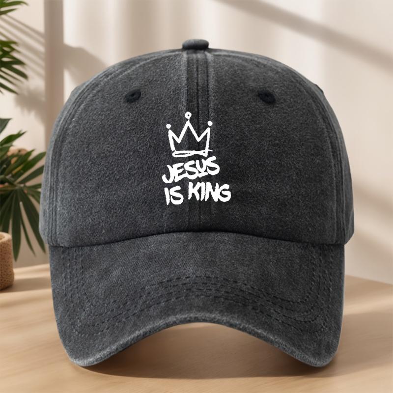 Crown patterned baseball cap, casual fashion travel camping duckbill cap, outdoor sports sun protection