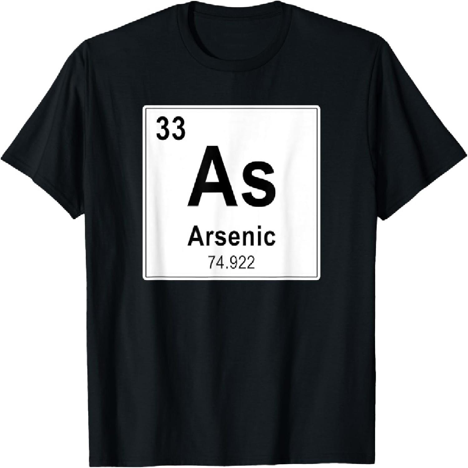 Heavy Metal Rock Band Arsenic As Periodic Table Of Element T-Shirt S