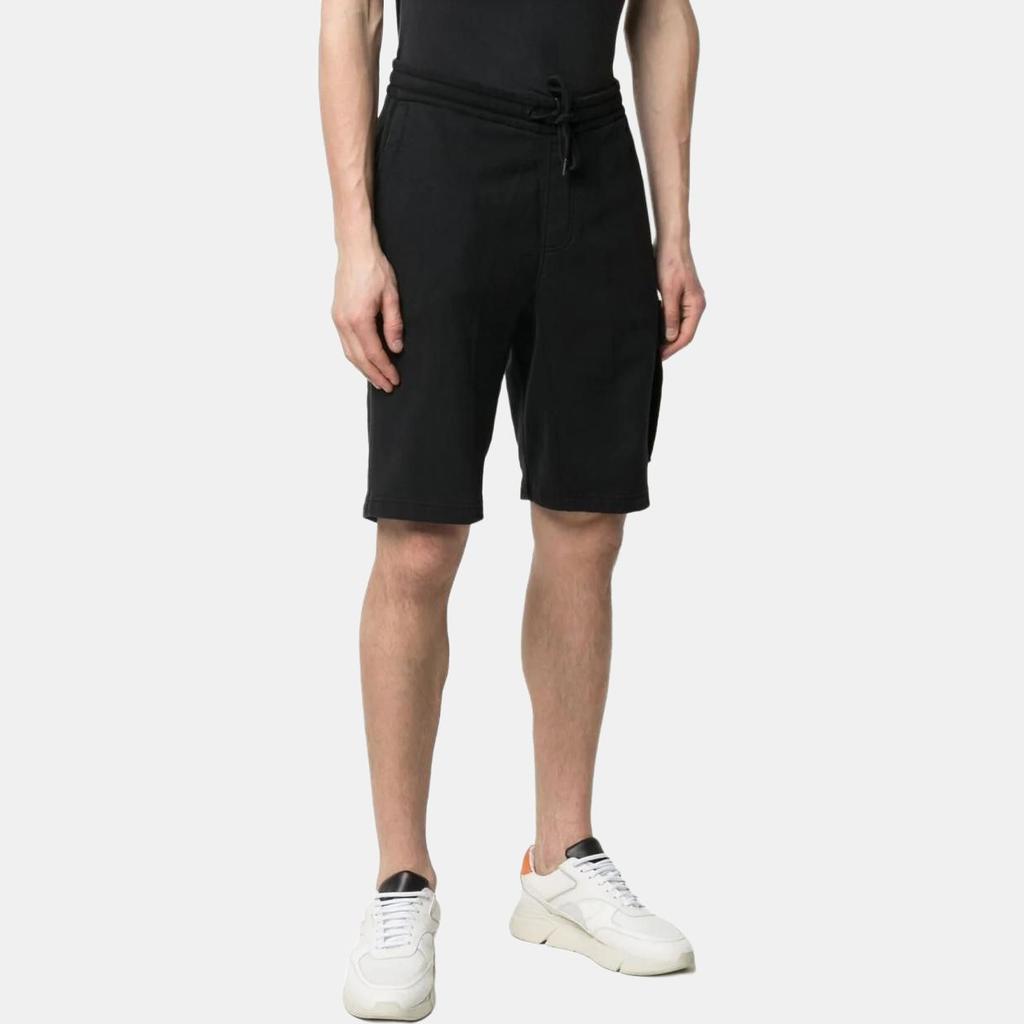 Calvin Klein Solid Color Mid-Rise Straight Leg Shorts Men shorts Black J30J314676-BAE