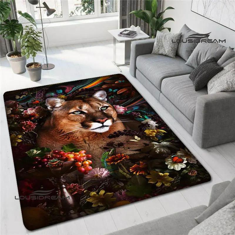 3D Lion Printed Carpet non-slip Carpet kitchen mats for floor decoracion anime rug Fashion yoga mat bedroom decor birthday gift